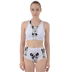 Kawaii Panda Girl Racer Back Bikini Set