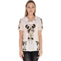 Kawaii Panda Girl Scrub Top View1