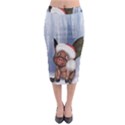 Christmas, Cute Little Piglet With Christmas Hat Midi Pencil Skirt View1