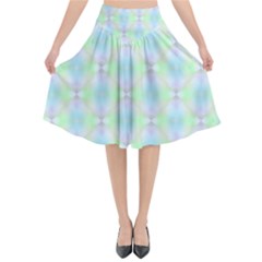 Pattern Flared Midi Skirt by gasi