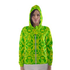 Pattern Hooded Wind Breaker (women) by gasi