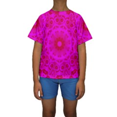 Pattern Kids  Short Sleeve Swimwear