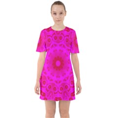 Pattern Sixties Short Sleeve Mini Dress by gasi