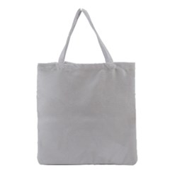 Grey And White Simulated Carbon Fiber Grocery Tote Bag by PodArtist