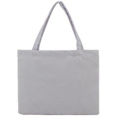 Grey And White Simulated Carbon Fiber Mini Tote Bag by PodArtist