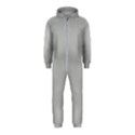 Grey and White simulated Carbon Fiber Hooded Jumpsuit (Kids) View1