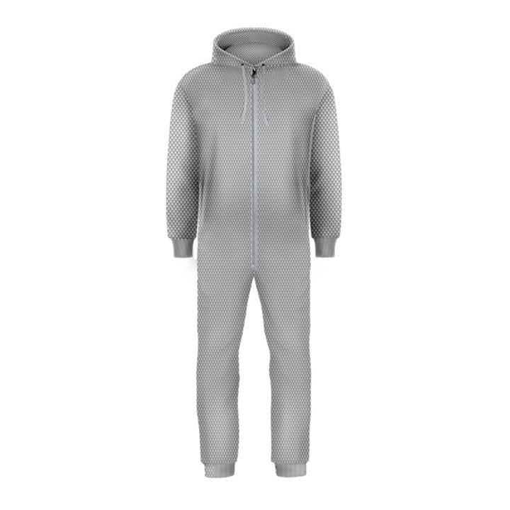 Grey and White simulated Carbon Fiber Hooded Jumpsuit (Kids)