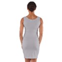 Grey and White simulated Carbon Fiber Wrap Front Bodycon Dress View2