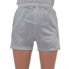 Grey And White Simulated Carbon Fiber Sleepwear Shorts by PodArtist