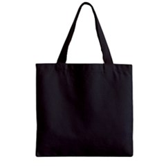 Black Carbon Fiber Zipper Grocery Tote Bag by PodArtist