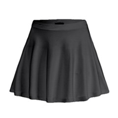 Black Carbon Fiber Mini Flare Skirt by PodArtist