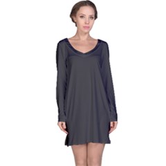 Simulated Black Carbon Fiber Steel Long Sleeve Nightdress by PodArtist