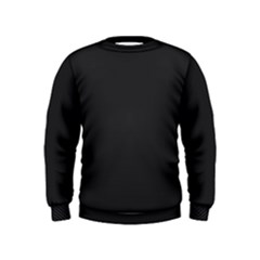 Simulated Black Carbon Fiber Steel Kids  Sweatshirt by PodArtist