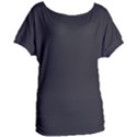 Simulated Black Carbon Fiber Steel Women s Oversized Tee View1