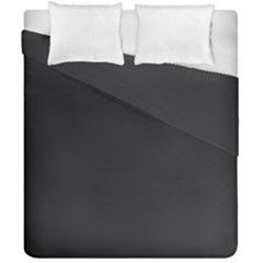 Simulated Black Carbon Fiber Steel Duvet Cover Double Side (california King Size) by PodArtist