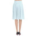 Tiffany Aqua Blue Candy Polkadot Hearts on White Flared Midi Skirt View2