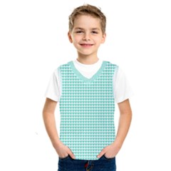 Tiffany Aqua Blue Candy Hearts On White Kids  Sportswear by PodArtist