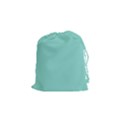 Tiffany Aqua Blue Puffy Quilted Pattern Drawstring Pouches (Small)  View1