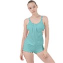 Tiffany Aqua Blue Chevron Zig Zag Boyleg Tankini Set  View1