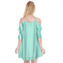 Classy Tiffany Aqua Blue Sailor Stripes Cutout Spaghetti Strap Chiffon Dress View2