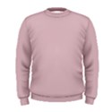 Baby Pink Stitched and Quilted Pattern Men s Sweatshirt View1