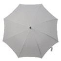 Bright White Stitched and Quilted Pattern Hook Handle Umbrellas (Large) View1