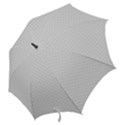 Bright White Stitched and Quilted Pattern Hook Handle Umbrellas (Large) View2