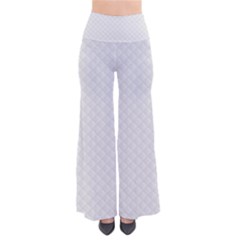 Bright White Stitched And Quilted Pattern Pants by PodArtist