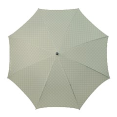 Rich Cream Stitched And Quilted Pattern Golf Umbrellas by PodArtist