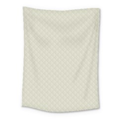 Rich Cream Stitched And Quilted Pattern Medium Tapestry by PodArtist