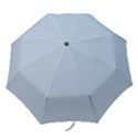 Powder Blue Stitched and Quilted Pattern Folding Umbrellas View1