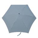 Powder Blue Stitched and Quilted Pattern Mini Folding Umbrellas View1