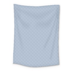 Powder Blue Stitched And Quilted Pattern Medium Tapestry by PodArtist