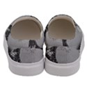 Black and White Japanese Great Wave off Kanagawa by Hokusai Men s Canvas Slip Ons View4