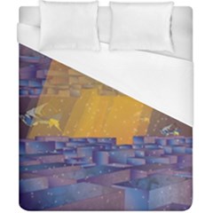 Up Down City Duvet Cover (California King Size)