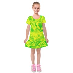 Pattern Kids  Short Sleeve Velvet Dress by gasi