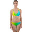 Pattern Wrap Around Bikini Set View1