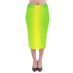 Pattern Velvet Midi Pencil Skirt by gasi