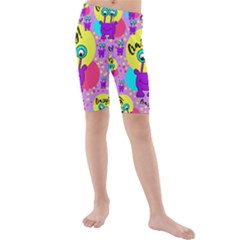 Crazy Kids  Mid Length Swim Shorts by gasi