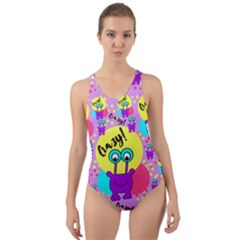 Crazy Cut-out Back One Piece Swimsuit by gasi