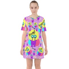 Crazy Sixties Short Sleeve Mini Dress by gasi