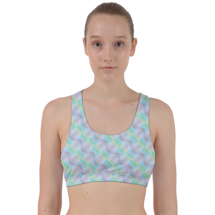 Pattern Back Weave Sports Bra