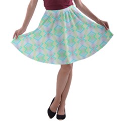 Pattern A-line Skater Skirt by gasi