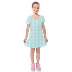 Pattern Kids  Short Sleeve Velvet Dress by gasi