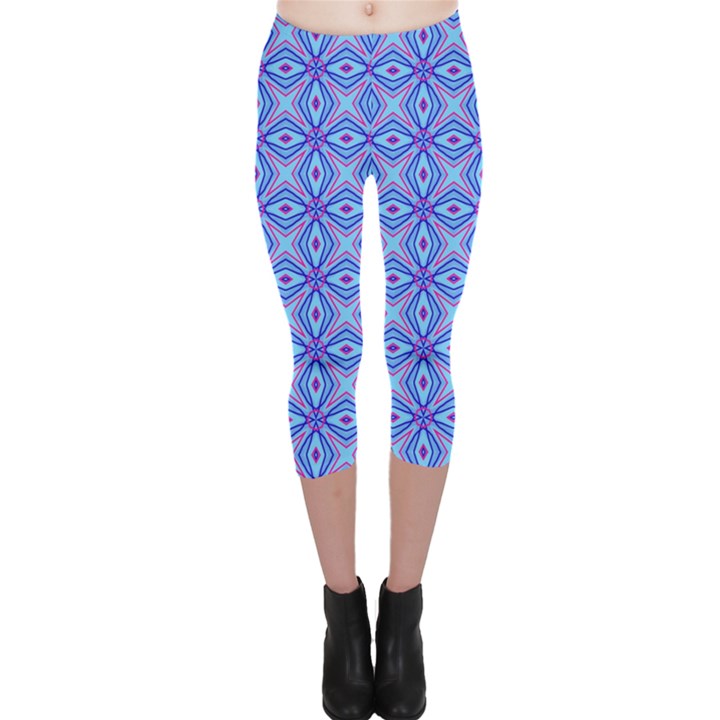 Pattern Capri Leggings 