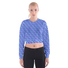 Pattern Cropped Sweatshirt by gasi