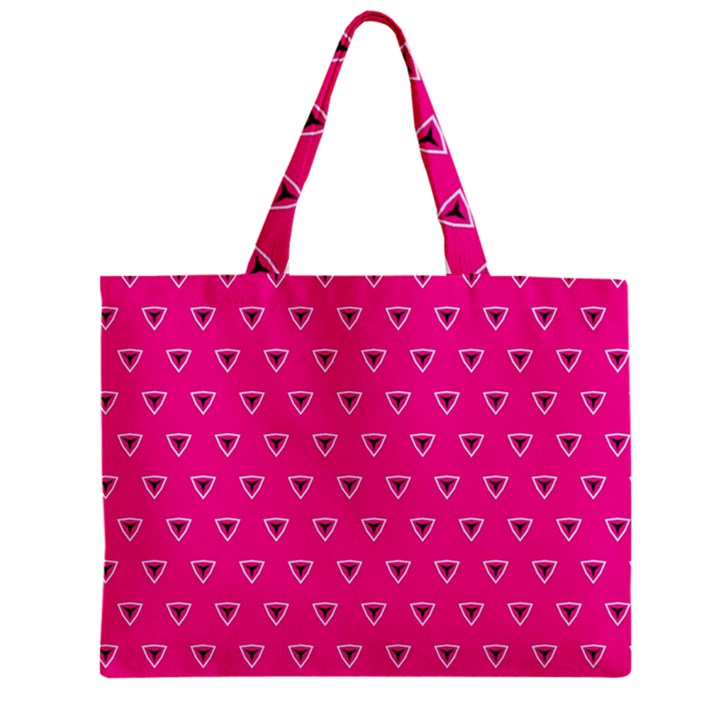 Pattern Zipper Mini Tote Bag