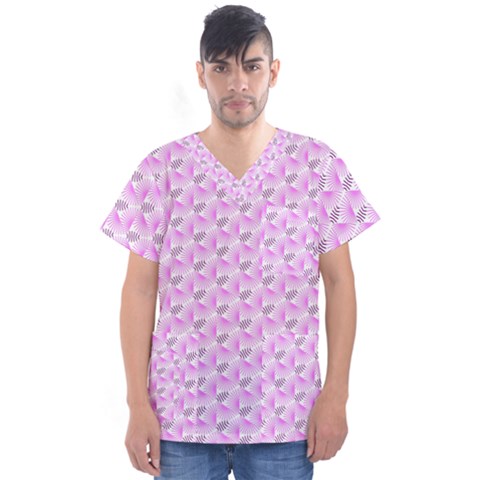 Pattern Men s V-neck Scrub Top by gasi