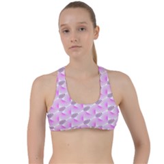 Pattern Criss Cross Racerback Sports Bra by gasi