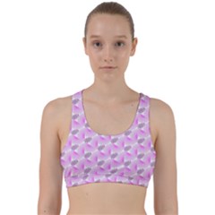 Pattern Back Weave Sports Bra by gasi